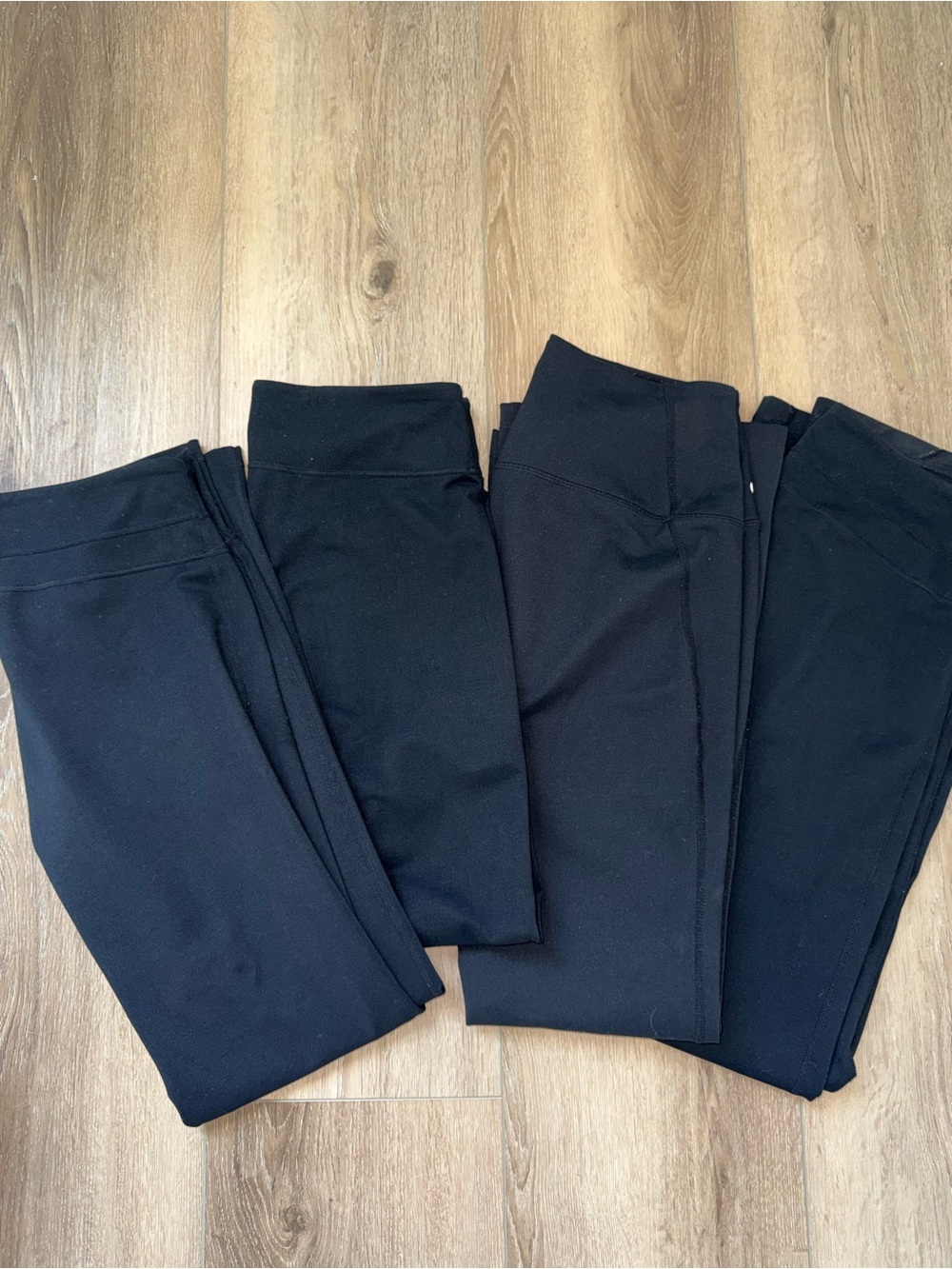 Zella Black Workout Athletic Pants Leggings Flare Skinny LOT of 4 Medium M 8 10